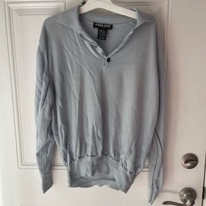 Kirkland Signature Blue V-Neck Sweater